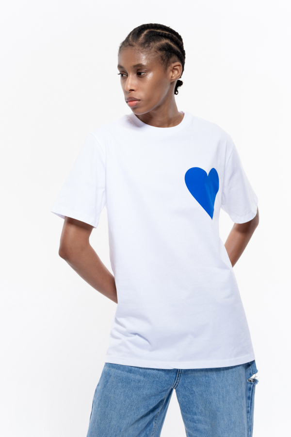 t-shirt with heart - le club elle