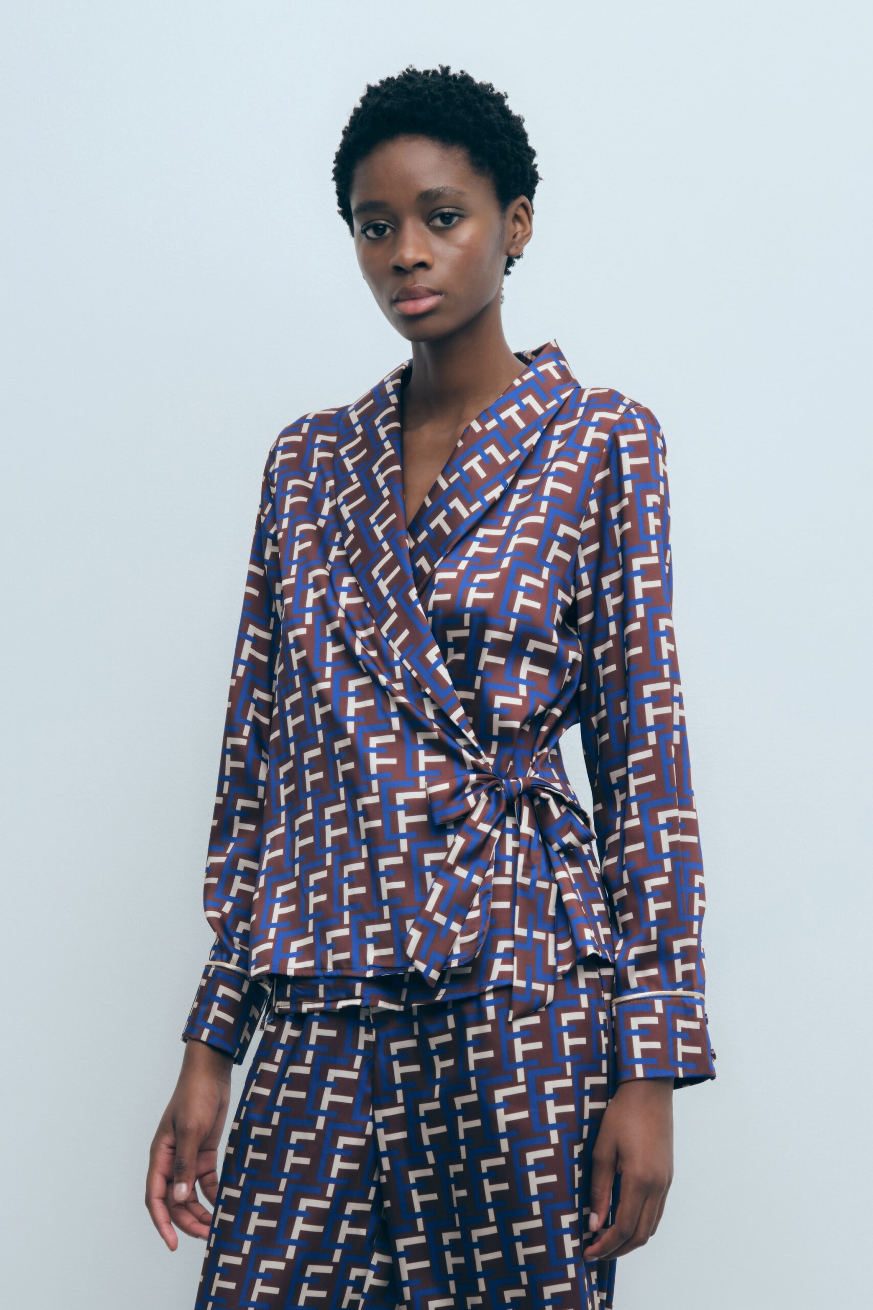 blouse with geometric prints - Le Club Elle