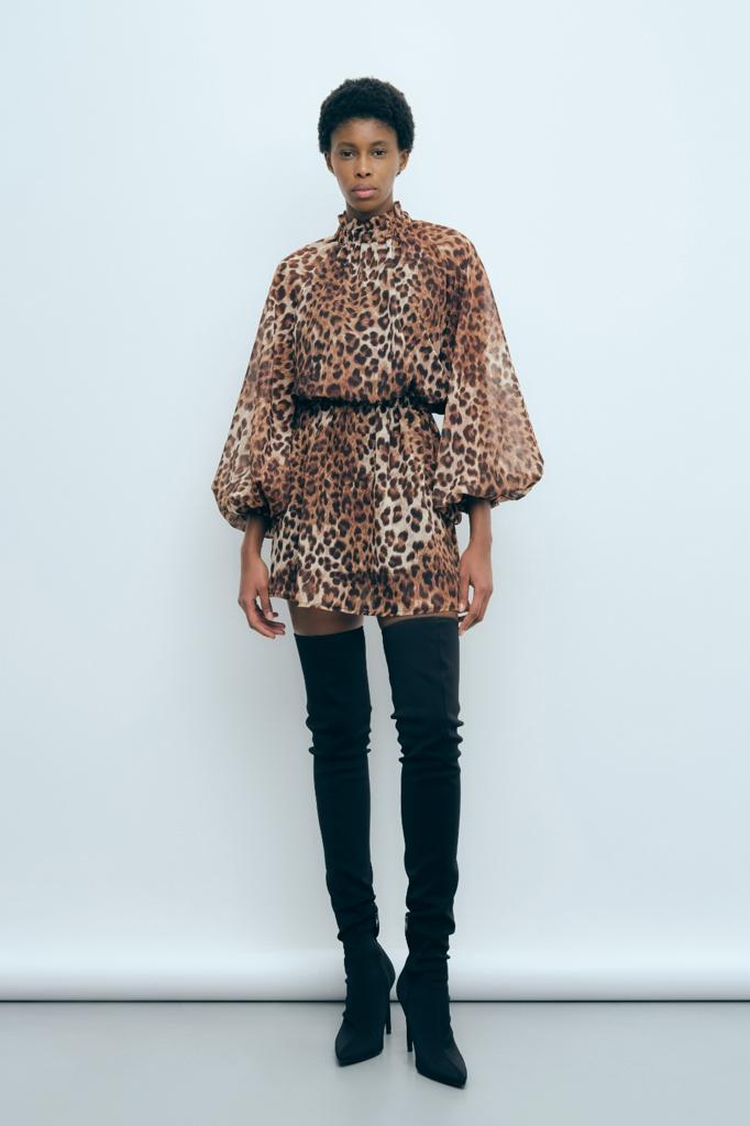 Leopard mini dress- le club elle